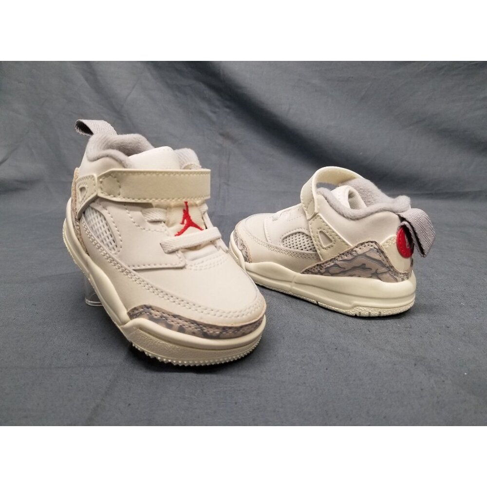Jordan Toddlers Spizike Low (TD) Sneakers Slip On White Red Size 4 NEW IN BOX